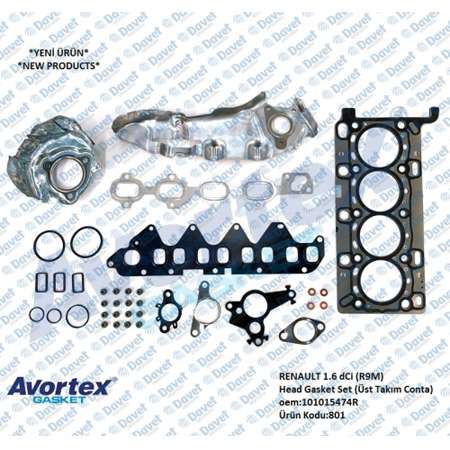 AVORTEX 8010S Ust Takim Conta Skc Haric Viton Subap Lastikli-Skc Li-Isi Sperlikli Trafic-Fluence-Megane-Kadjar-Scenic 1.6dci R9m